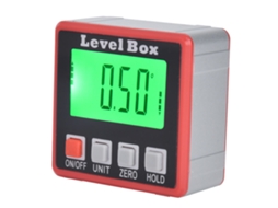 Laxiscreed Protractor Digital Compacto Com Tela Lcd Para Ângulos E Base Magnética Segura