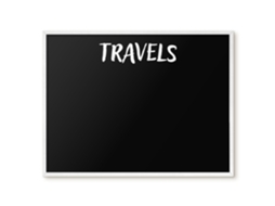 Magnetic Board Travels For The Living Room Espelharte (80x60 Cm)
