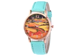 Reloj De Pulsera De Aleación Moda Dial Redondo Analógico Cuarzo Para Mujer (menta)