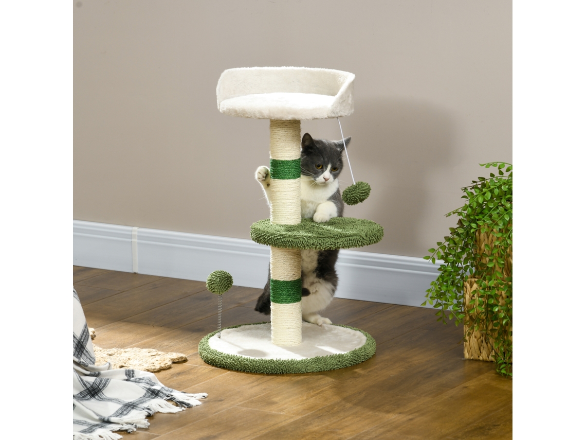 Caixa Para Gato, Acabamento Verde, 64 X 40 X 40 Cm
