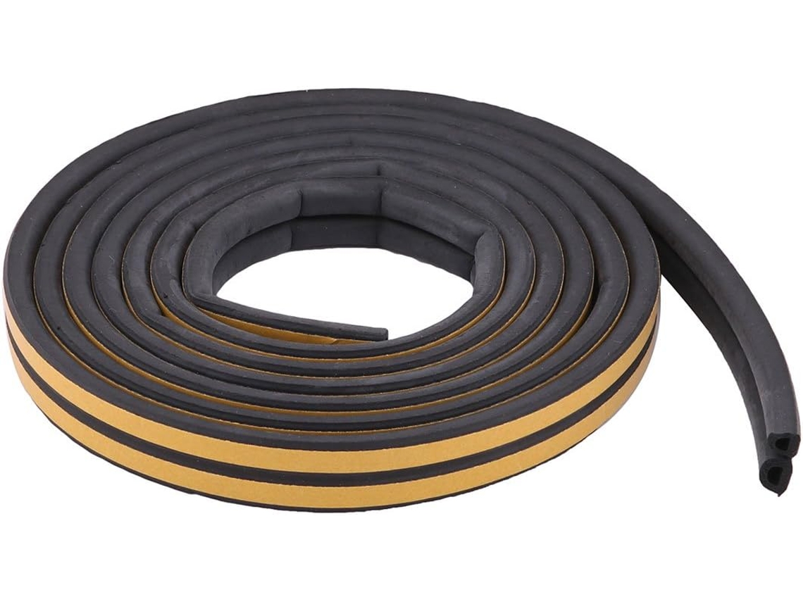 Ruilogod Fita Adesiva Para Portas E Janelas, 2x 2, 5m Compressão, Preta