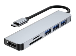 Hub Usb By-2010N3 Divisor Usb 3.0 Extensor Usb Cinza