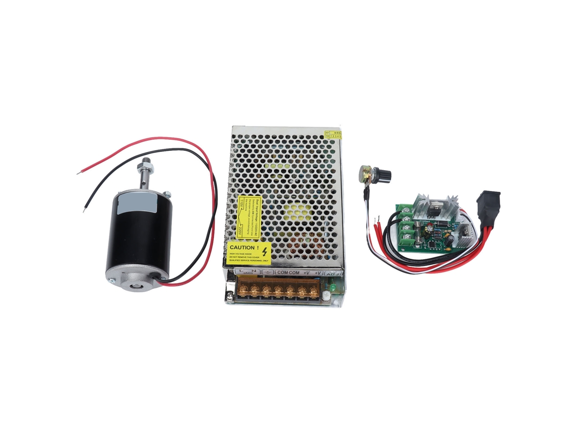 Motor elétrico de alta velocidade dc com regulador 30w 24v 7000rpm | S/MARCA