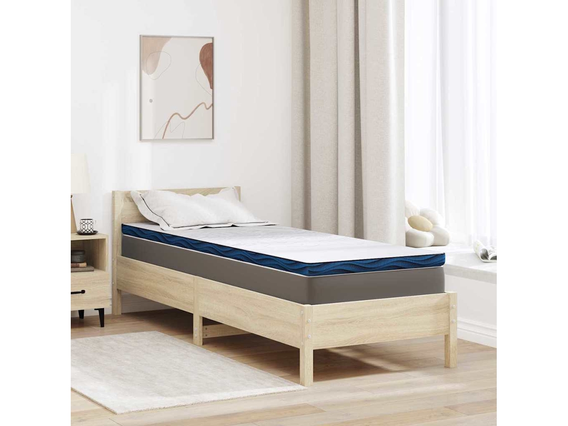 Vidaxl Topper De Colchão 80 X 200 Cm De Espessura Tecido Jacquard