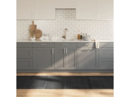 Vidaxl Tapete Retangular 80x400 Cm Bambu Cinzento