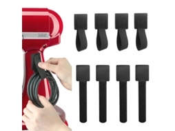 Lurelia Abraçadeiras Para Cabos 8 Peças 3 Cm Reutilizáveis Preto Para Gestão De Cabos