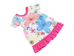 Primerox saia de Boneca com Padrão de Flores Coloridas Estilo Moderno para Boneca de 18 Polegadas Q18 739
