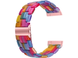 Pulseira De Resina Compatível Com Fitbit, Elegante E Unissex, Com Design Sofisticado E Durável Para Gokoco