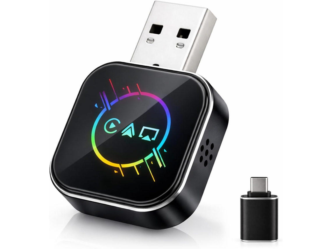 Adaptador Carplay Sem Fio 4 Em 1 Para Iphone E Android