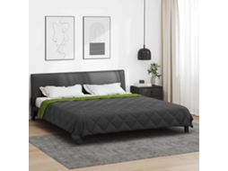 Vidaxl Duvet De Ano Inteiro Verde E Antracite 200 X 200 Cm Microfibra