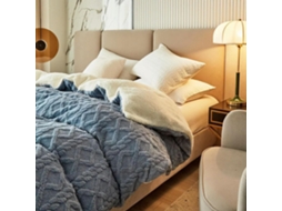Manta de Inverno Dupla em Lã Quente e Espessa com Tecido Polar Ultramacio Ideal para Sofá Cama, Macio, Quente,