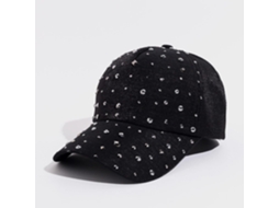Chapéus de Sol com Strass, Homens e Mulheres, Cores Sólidas, Verão, Snapback | S/MARCA