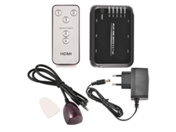 Interruptor Hdmi 3 Portas 4k Uhd Com Controle Remoto