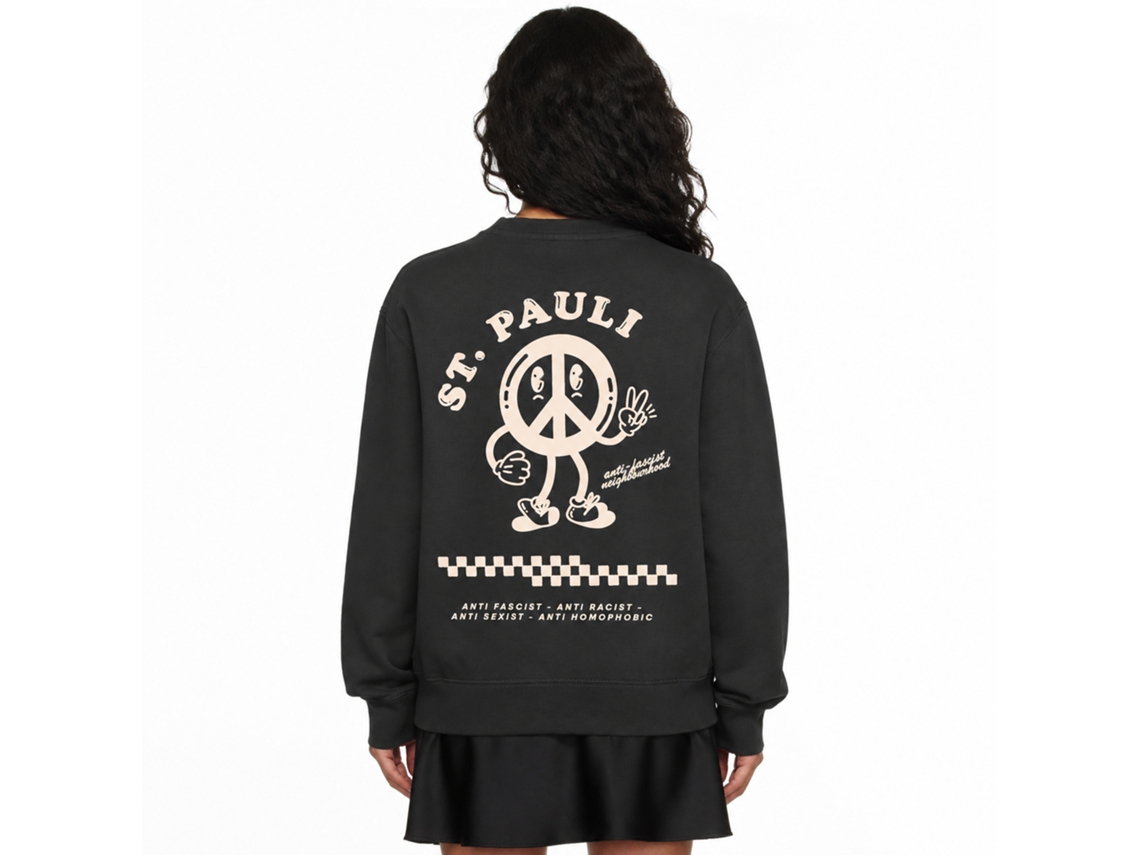 Rockinstone Anti Fascist Hoodie / Sweat Sweatshirtdouble-sided Print Unique Designer Style