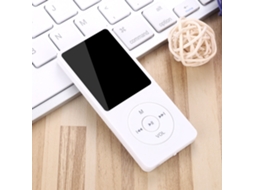 Reprodutor Mp3 Branco 8gb Com Bluetooth, Tela Lcd E Reprodução De Áudio