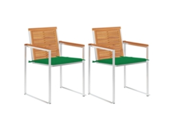 Garden Chair, Garden Chairs Vidaxl Verde Madeira De Acácia (n/a)