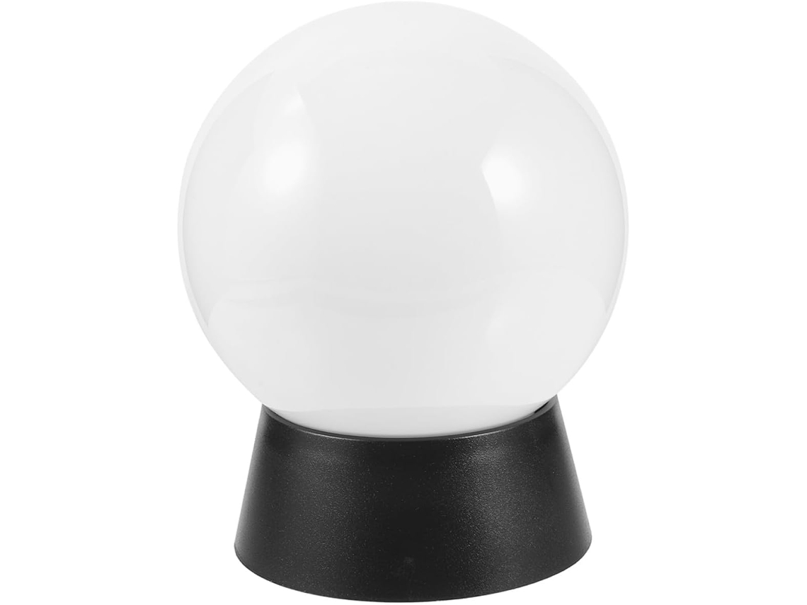Luminária De Parede Externa Em Led, Formato Esférico, 200 Mm, Estrutura Em Acrílico Transparente E A Gokoco