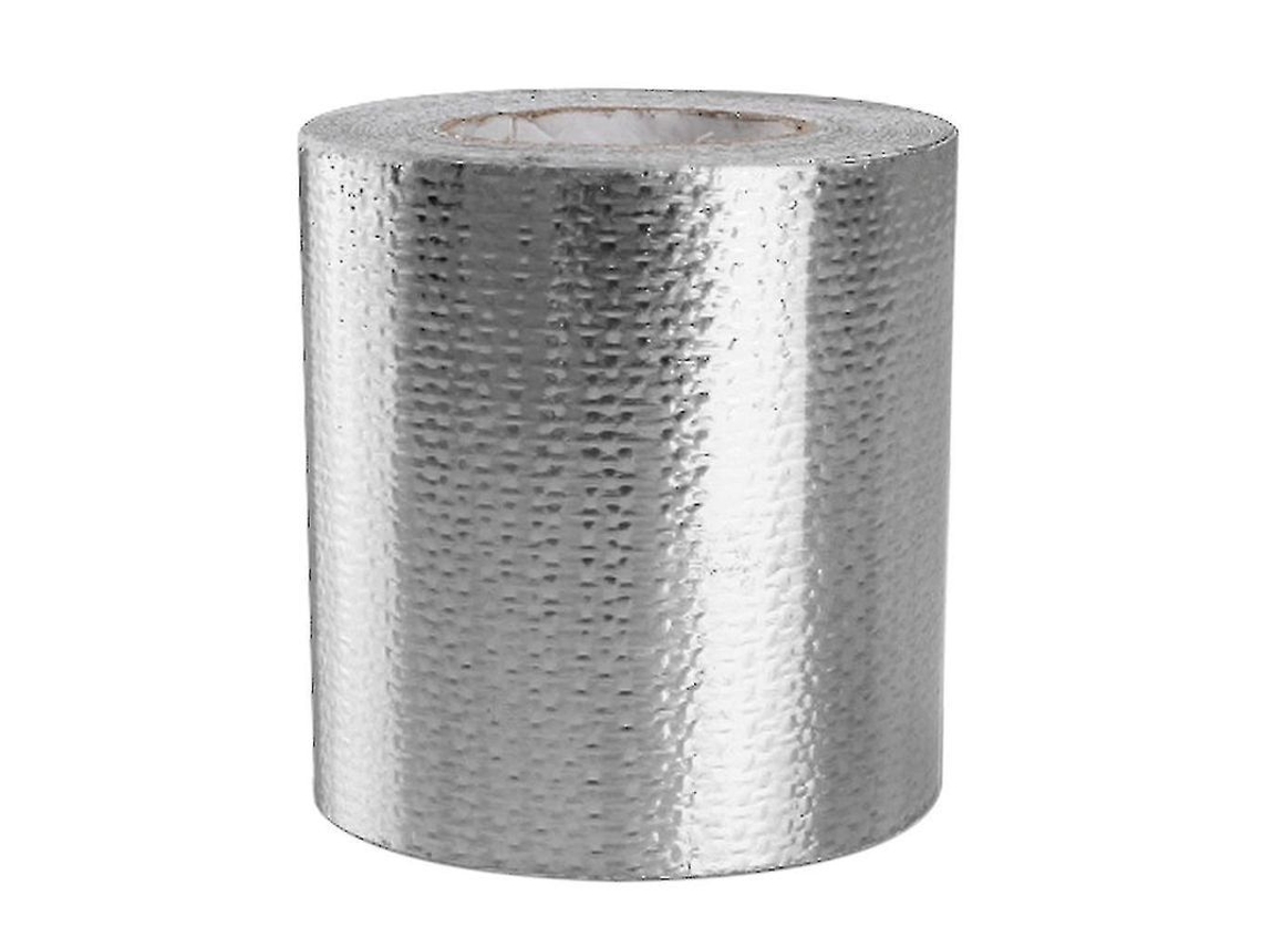 Fita De Alumínio Autoadesiva Para Proteção Térmica Resistente À Altas Temperaturas 5cm X 5m/10m Ouro/prata Prata