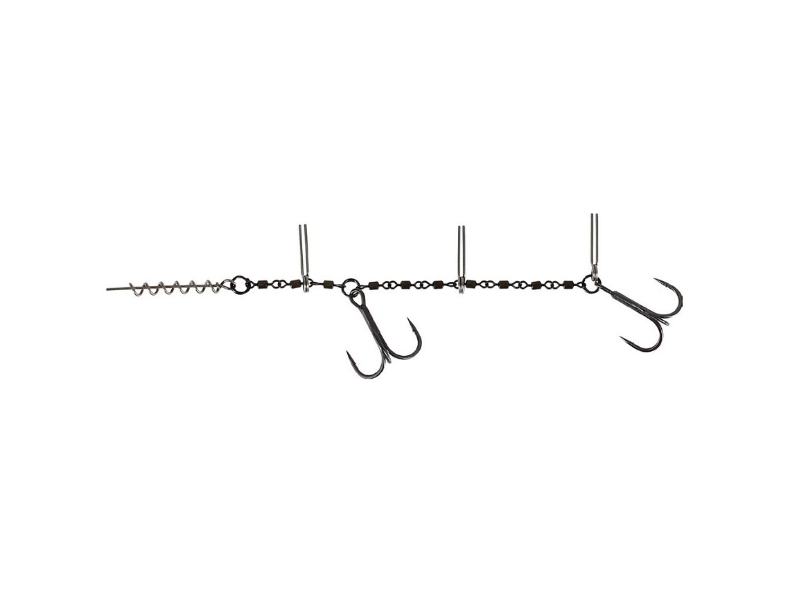 Baixos de Linha Add-It Jointed Stinger Double Prateado 160 Mmwestin