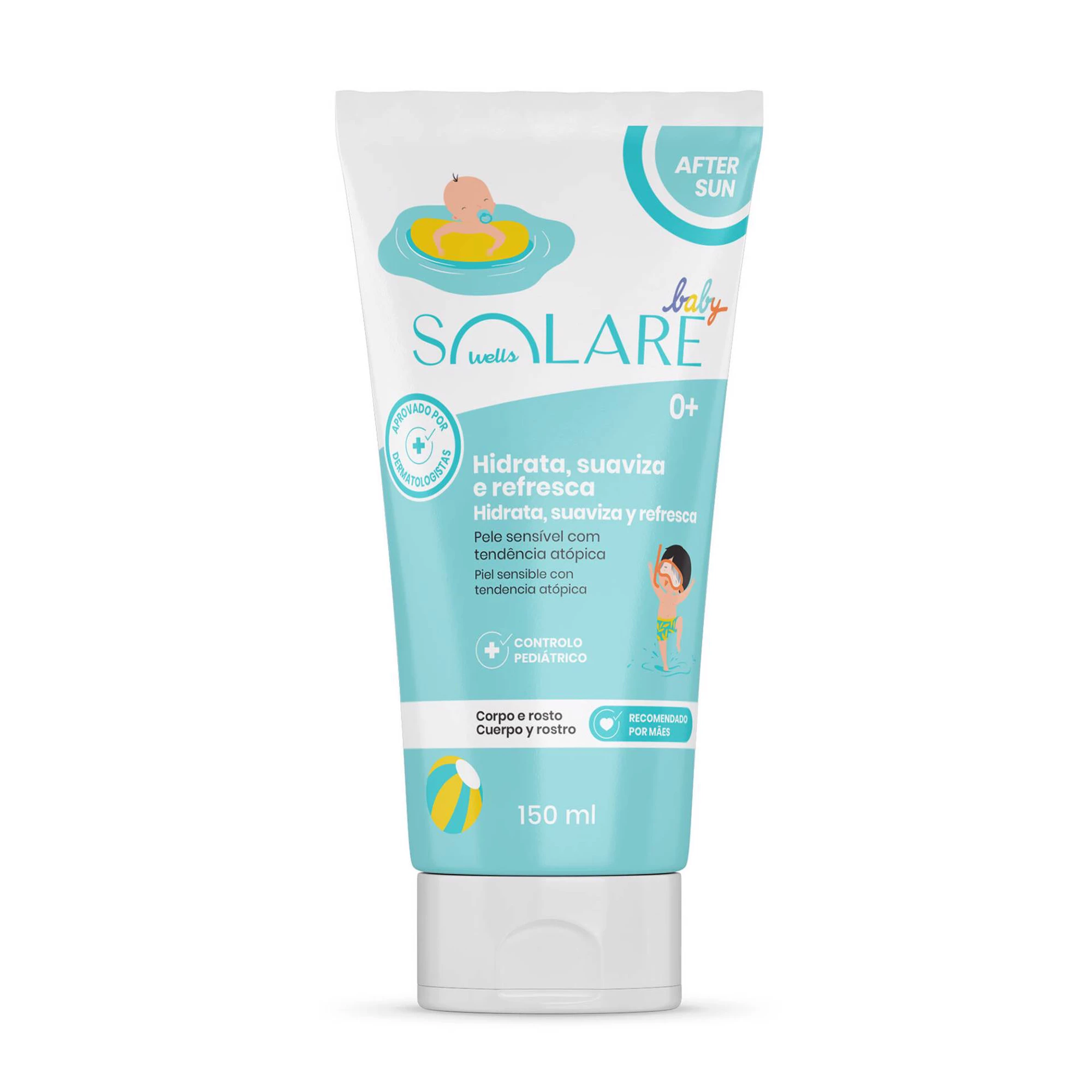 Creme After Sun Baby 0m+ e Crianças WELLS
