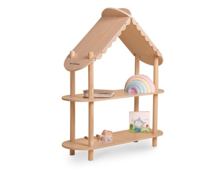 Estante Infantil de Madeira Montessori Story House, para Brinquedos Beeloom