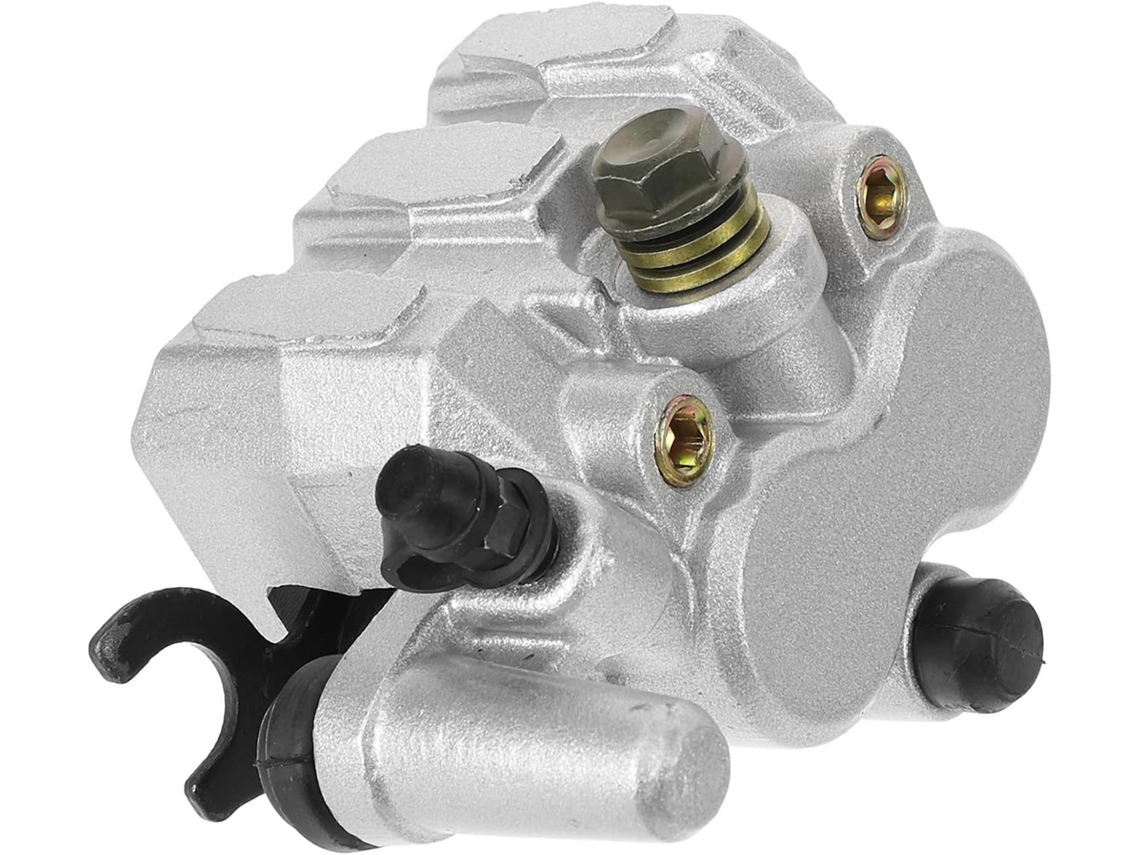 Pinça De Freio Para Motocicleta Com Compatibilidade Versátil Em Aço Prateado De Alto Desempenho.