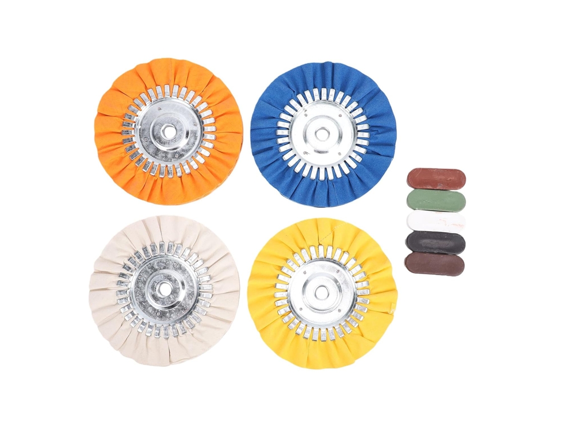 Conjunto De 9 Discos Polimento Airway 8" Para Esmerilhadeira Angular