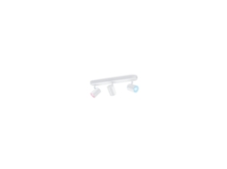 Candeeiro de Teto Led Regulável Cct Smart Wifibluetooth 4.9W Três Focos Wiz Imageo Preto LEDKIA