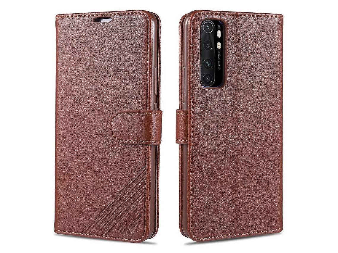 Capa De Couro Azns Com Textura De Pele De Carneiro, Formato Flip Horizontal, Com Suporte, Compartimentos Para Cartões E Carteira Para Xiaomi Mi Note 1