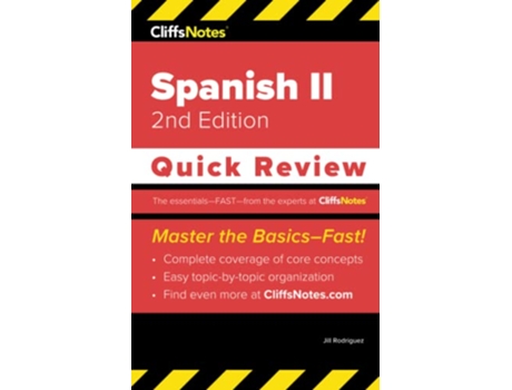 Livro CliffsNotes Spanish II Quick Review de Jill Rodriguez (Inglês)