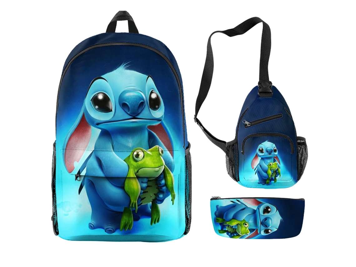 Stitch Mochila KOHREE de Três Peças Do Aluno
