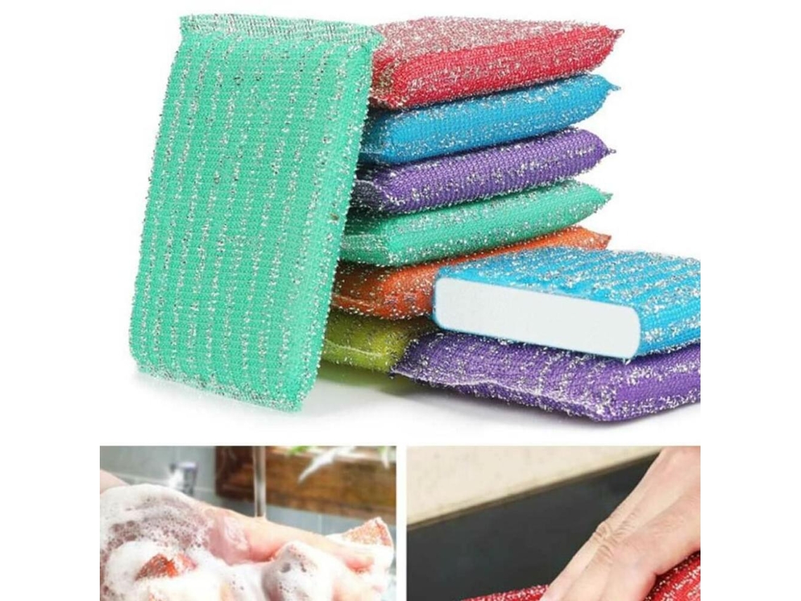 20 X Esponja de Limpeza para Pratos de Espuma Limpador de Limpeza Escova Almofada de Limpeza para Cozinha