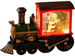 Peças Decorativas SFUSHOS, trem do Papai Noel, boneco de neve, colecionadores