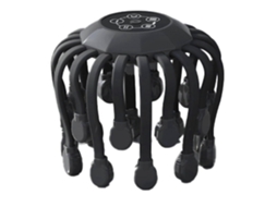 Massageador de Couro Cabeludo com 20 Cabeças Massagem, Vibrador Terapia Luz Vermelha, Coçador em Formato Polvo para Relaxamento e Al GOKOCO