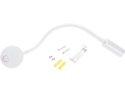 Luminária De Leitura Flexível Lifkome Com Led Branco 3w 3000k, Estrutura Em Metal E Abs, Iluminação Suave Para Leitura