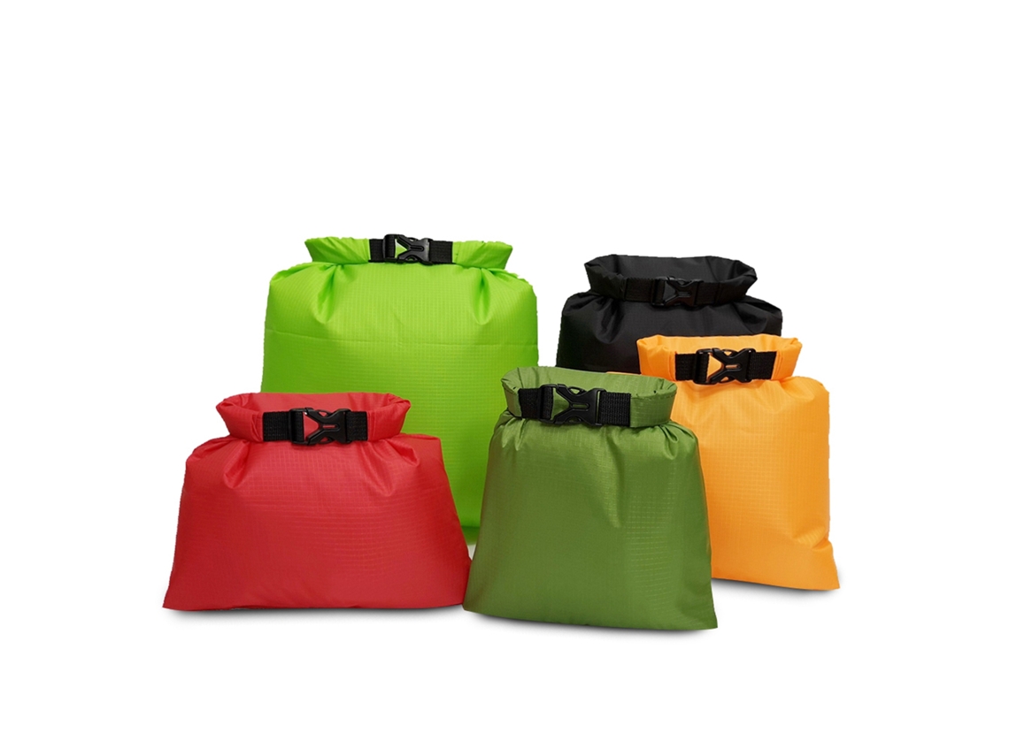 Conjunto 5 Bolsas Secas Impermeáveis Para Camping Náutica Pesca