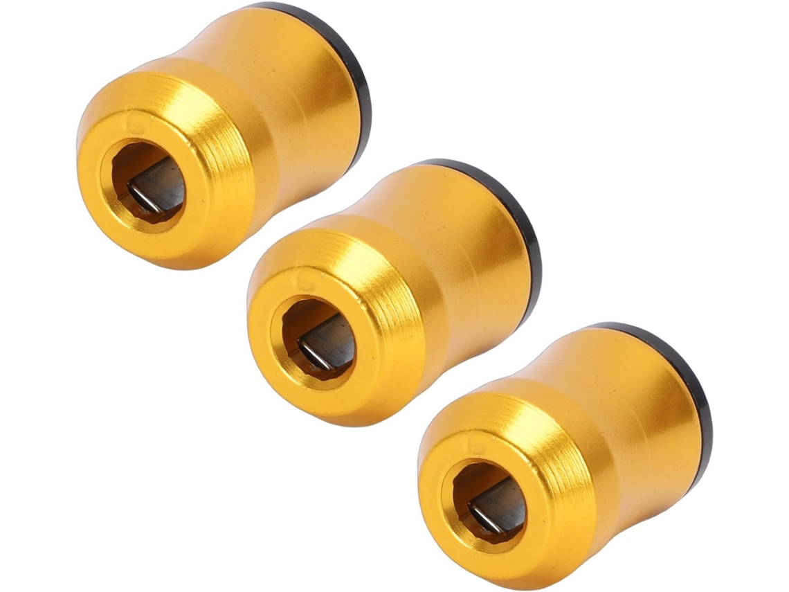 Anéis Magnéticos Para Cabeça De Chave De Fenda Em Liga De Alumínio Amarelo Zunate, Conjunto 3 Peças, Para