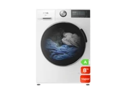 Máquina De Lavar Roupa Evvo Nova 8, 8 Kg, 1350 Rpm, Classe A, Motor Inverter, Tambor Diamante Eprotect, Vapor, 14 Programas, Rápido 15’, Branco