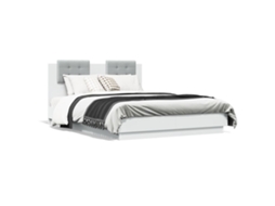 Bed Frame, Bed Frames Vidaxl Branco Madeira Processada (120 X 190 Cm)