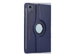 Capa Para Tablet Lurelia, Compatível Com Lenovo Xiaoxin Pad Pro 12.7 Gen 2 Tb373fu/tb375fc, Anti Rotação 360°. (2025, Azul Escuro, Couro Sintético