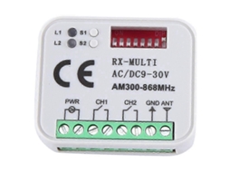 Receptor Universal Multi Frequência Rx 12v 24v Controle Remoto para Porta de Garagem TAISHENGDA