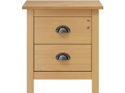 Bedside Cabinet, Bedside Cabinets Vidaxl Marrom Madeira De Pinho (n/a)
