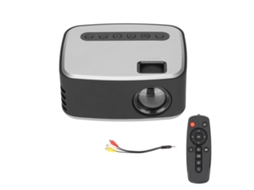 Aetheria projetor Portátil Full Hd 1080p Mini para Home Theater e Filmes Ao Ar Livre Silver Black 100‑240v Eu Plug