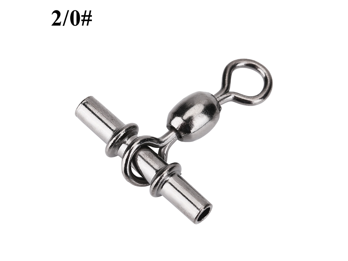 Conectores Swivels T para Pesca 20pcs 2/0