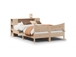 Cama Sem Colchão 135x190 Cm Madeira de Pinho Maciça MAISON EXCLUSIVE