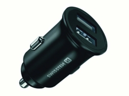 Carregador SWISSTEN Auto 2 x USB (4.8A)