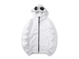 Cardigan Com Capuz, Manga Longa, Estampa Criativa, Tamanhos M A 2xl, Ideal Para Adolescentes, Moda Casual Branco