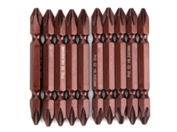 10 Peças Broca De Parafuso Biponta S2 Magnética H6.3x65mm Ph2 Ferramenta Manual Peças De Hardware