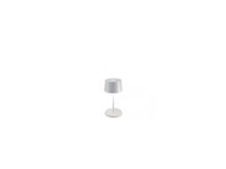 Olivia Pro Mini Branco Recarregável e Regulável Led Candeeiro de Mesa ZAFFERANO