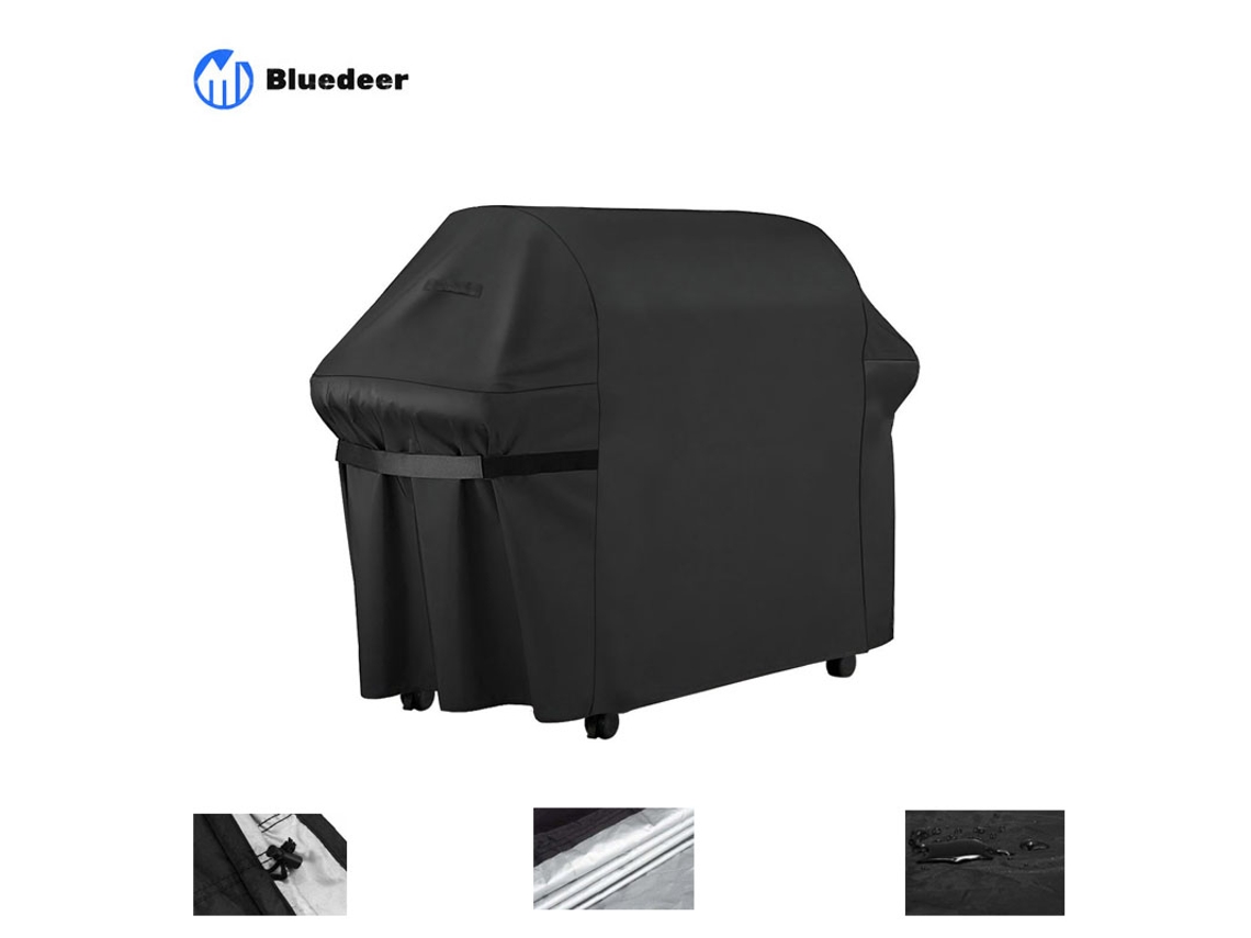 Capa Para Churrasqueira A Gás, Capa Retangular Para Churrasqueira Externa 145 X 61 X 117 Cm, Capa Impermeável 210d, Resistente A Raios Uv, Para Weber,